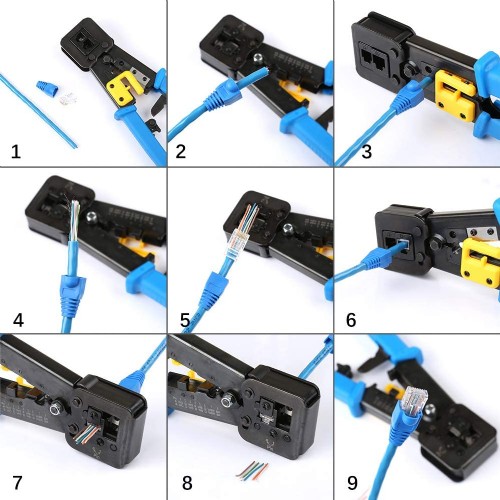 EZ RJ45 Crimp Tool Pass Through